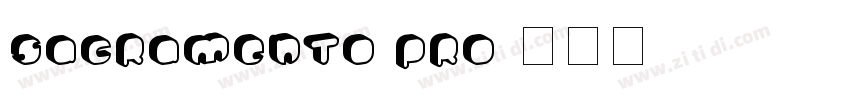Sacramento Pro字体转换